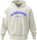 Hoodie "AUSGLERNT" weiß + Firmenlogo am rechten Ärmel